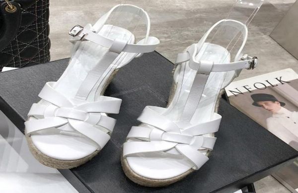 

summer woman sandals shoes women pumps platform wedges heel fashion casual loop bling star thick sole women shoes9604205, Black