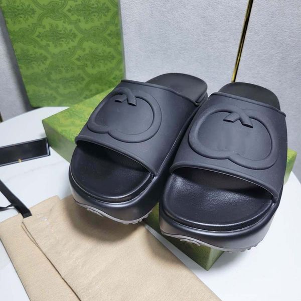 

designer slippers sandals men women slippers summer fashion anti-slip outdoor alphabet thick sole white black beach indoor size 35-45