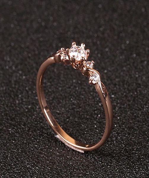 

ol lady trendy eight heart eight arrows zircon ring 18k rose gold plated fashion highgrade decorative jewelry fj00031253967, Golden;silver