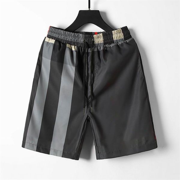 

mens shorts designer plaid short pants fashion man quarter balck brown short loose beach short pant men stylish luxury clothing outdoor runn, White;black