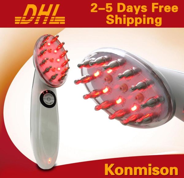 

3 in 1 electric laser hair growth comb lasermicrocurrent led1301319, Silver