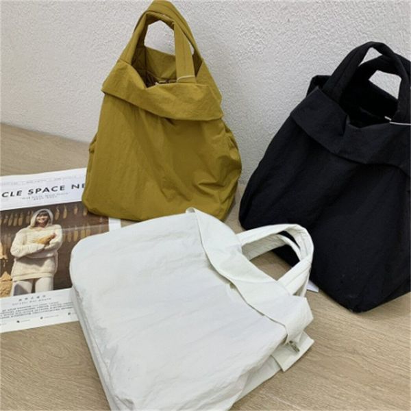 

lu-88 lulus women's leisure yoga fitness bag ultra light large bag nylon fabric handbag student class one shoulder crossbody bag canvas