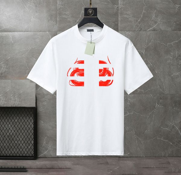 

2023 summer men's and women's fashion and leisure brand temperament joker soft cartoon letter printed t-shirt size xs-4xl#bl04, White;black