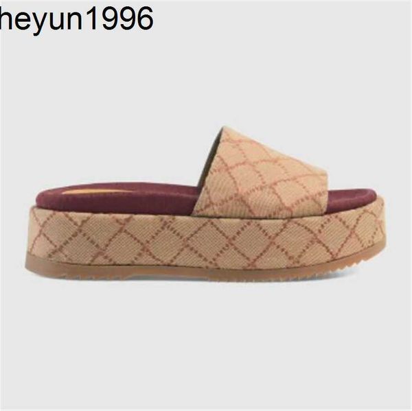 

women sandals slippers slide fashion designer luxury flat high heels flip flops shoes embroidered platform rubber sandal casual shoe size 35, Black