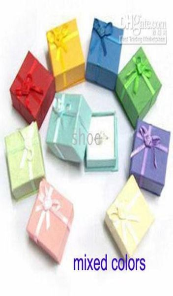 

24pcs jewelry gift box for ring size 4cm 16quot 4cm 16quot3cm12quot mix color6765841, Black;white