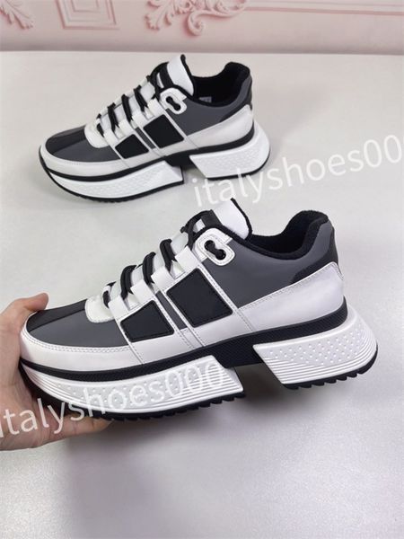 

luxury designer casual shoes woman shoes leather lace up men fashion platform sneakers white black mens womens