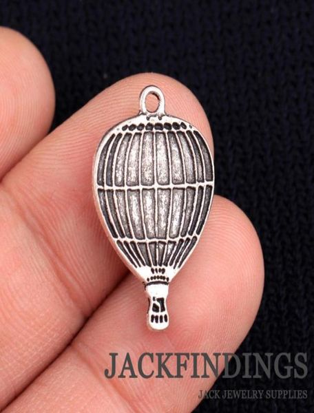 

whole20pcs 24x16mm antique tibetan silver charms pendant weddingdecorationbracelet necklace air balloon cmg06995780287, Bronze;silver