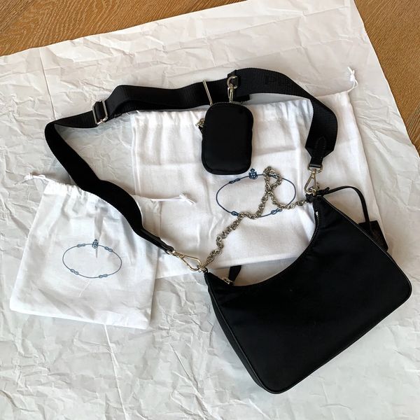 

luxury designers nylon bags womens hobo shoulder bags for women chest pack lady totes handbags fashion three piece set cross body purse chai