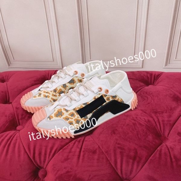 

new designer women fashion sneakers lace up popular flat casual men spring autumn walking shoes white, Black