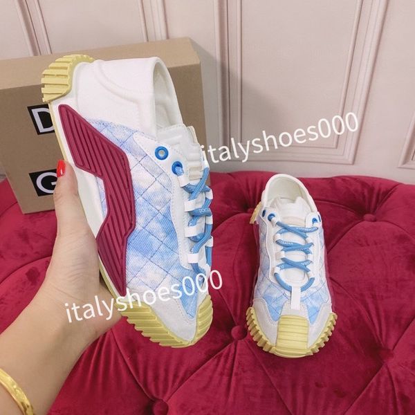 

new designer womens fashion sneakers lace up popular flat casual men spring autumn walking shoes white, Black