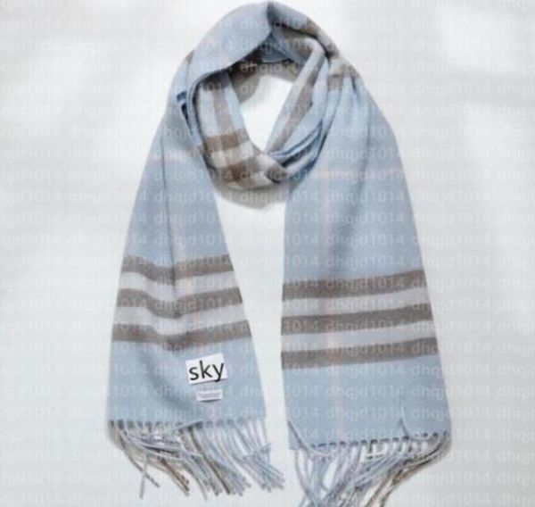 

2021 winter 100 cashmere scarf check scarfs women men pashmina shawls and scarves7008346, Blue;gray
