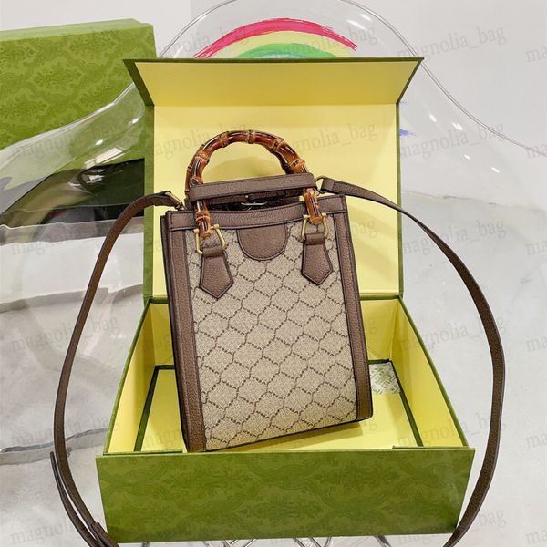 

bamboo diana bag woman phone crossbody shoulder bags fashion luxurys small tote trend genuine leather purses with box