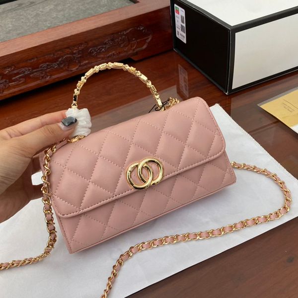 

mini cf designer handle woc exquisite retro classic bag cc crossbody white the tote wallet matel brand lambskin plain 22a shopping bags midd