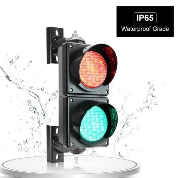 

100mm red green led safety traffic lights light01234563540793