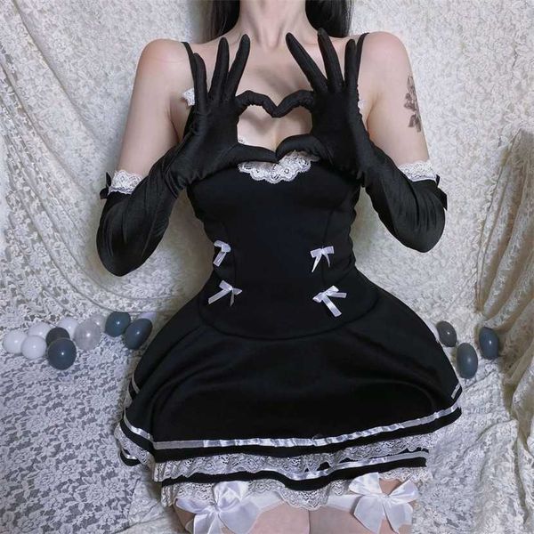 

26% off ribbon factory store bored role-playing beautiful lingerie princess dress maid game unified temptation suit, Red;black
