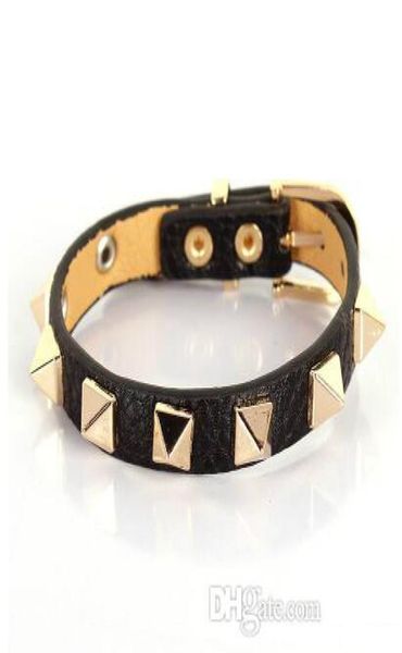 

new lovely fashion star style women039s bracelet and candy multicolour women strap rivet bracelet for gift 5187qs3472301, Golden;silver