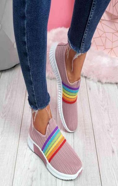 

summer women039s sneakers slip on soft women039s shoes flat casual sock shoes ladies mesh lofaers fashion vulcanize shoes 219064002, Black;white