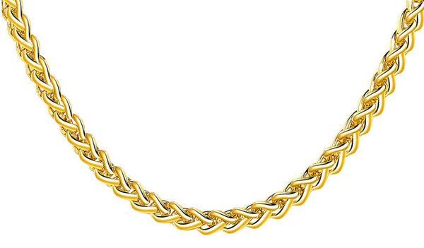

omhxzj whole personality chains fashion man male party wedding gift gold 35mm thick chain 18kt golds chain necklace nc1484136465, Silver