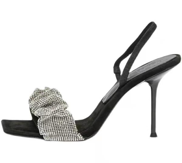 

2021 fashion women sandals open toe party pumps thin high heels elegant nightclub dress shoes sandals pumps8190997, Black