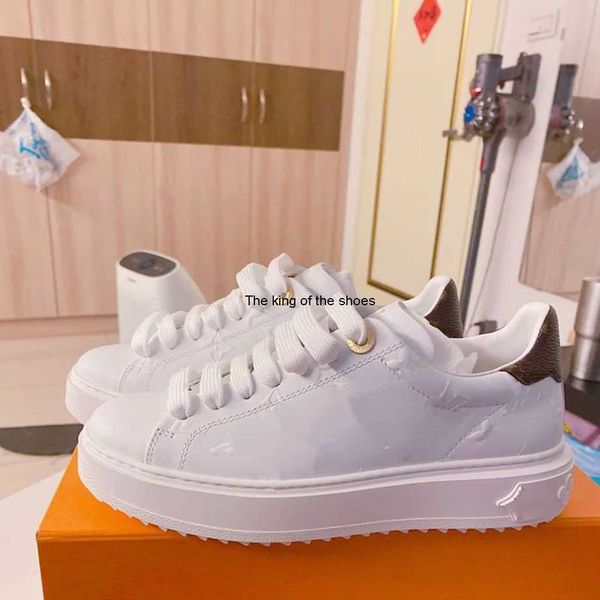 

time out sneakers women shoes genuine leather woman casual shoe size 35-41 model hy0000003, Black