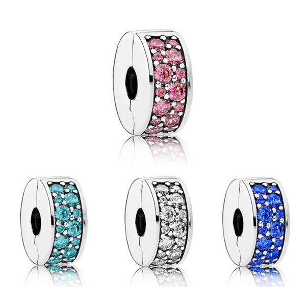 

fit pandora sterling silver bracelet charms ser beads spacer elegant bead clip locks fit charm biagi bracelets jewelry diy 1127553198, Black