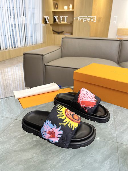 

designer heel sandals sandal womens women for slippers slide flip flops luxury flat thick bottom 0522, Black