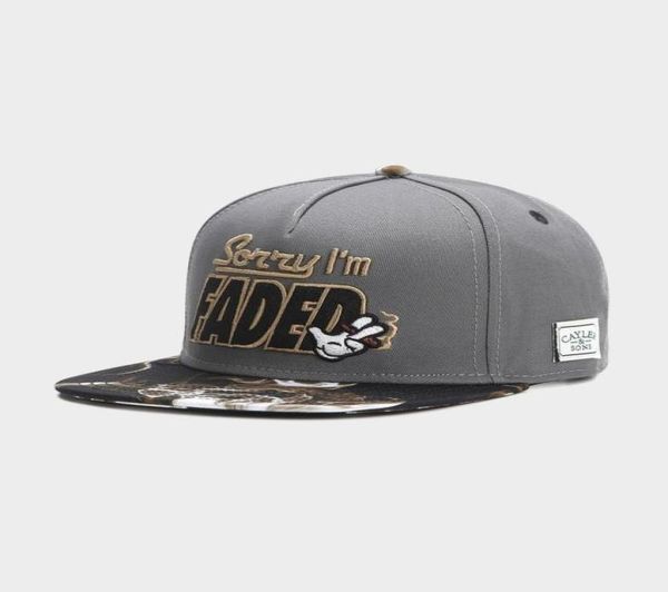 

classic fashion hip hop man woman snapbacks 100 polyester dark grey black gold cs gl i039m faded cap7087065, Blue;gray