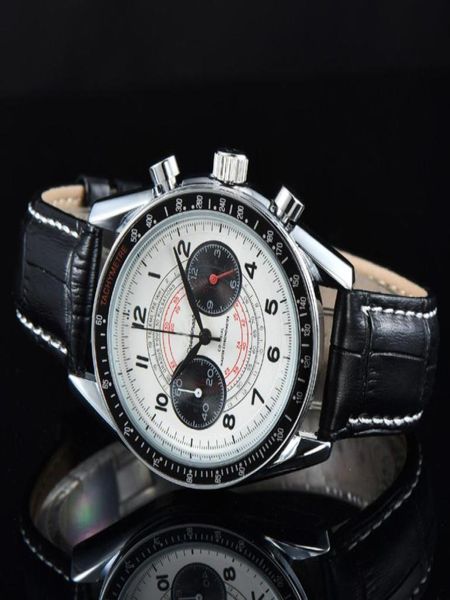 

omeg wrist watches for men 2023 new mens watches all dial work quartz watch luxury brand chronograph clock black 5638280, Slivery;golden