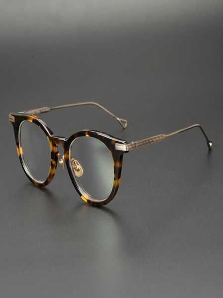

2 in 1clip on glasses frame men sunglasses optical myopia degree prescription eyeglasses frame pure titanium and acet3447870, Silver