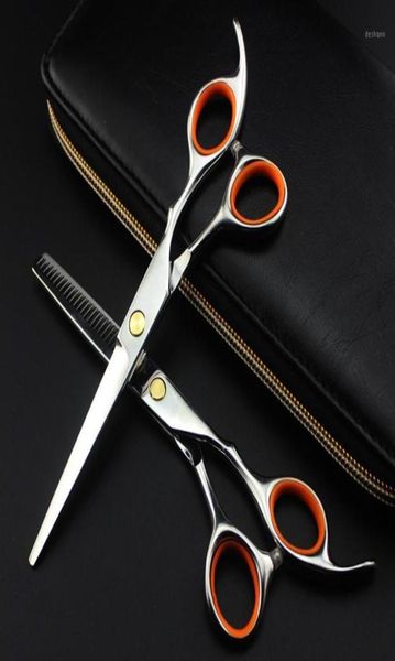 

professional japan 440c 6 inch hair scissors set cutting barber makas haircut scissor thinning shears hairdressing scissors18524255