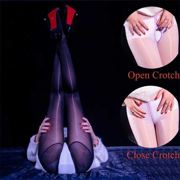 

20% off ribbon factory store women' nylon stockings are glossy tight and transparent party underwear, Red;black