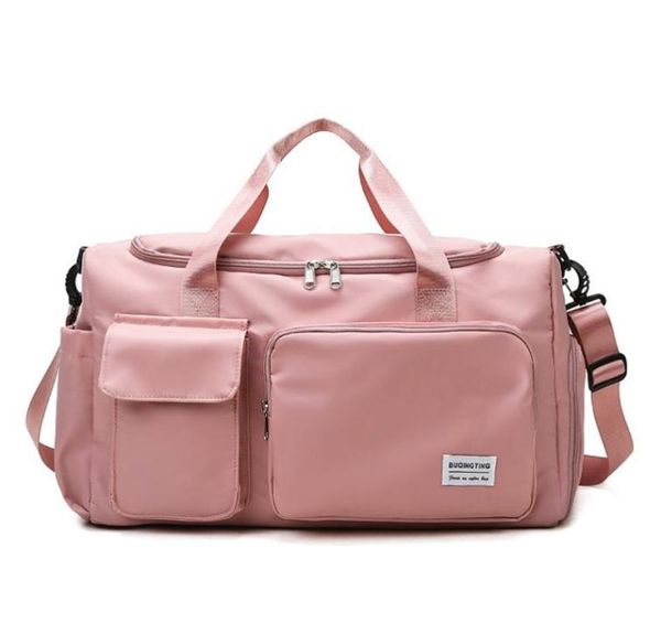 

sports gym bag for women yoga swim travel duffel bags weekender with wet pocket shoes compartment shoulder strap3168396