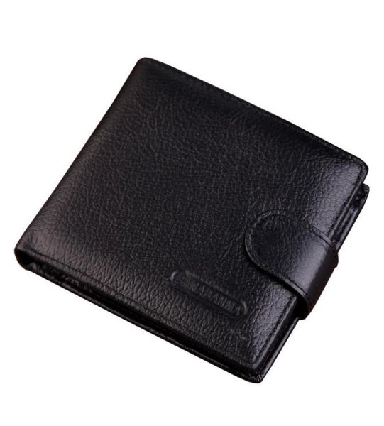 

rfid blocking leather wallet for men multi card 8 credit card slots w snap closure with 2 po holder 2930490, Brown;gray