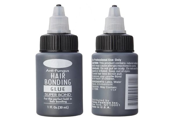 

1bottle 1floz hair bonding glue super bonding liquid glue for weaving weft wig hair extensions tools professional salon use1065638, Black;brown