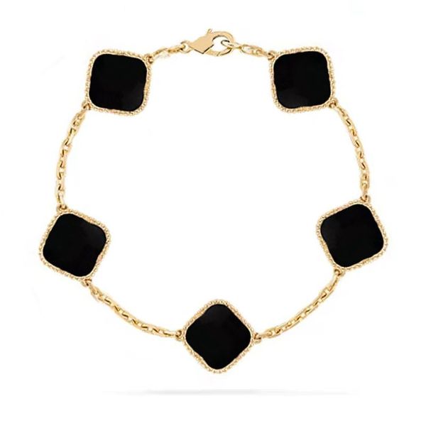 

clover bracelet designer jewelry bracelet fashion bracelet leaf clover bangle designer bracelet green clover bracelet luxury bracelet withou, Black