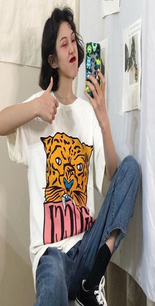 

summer brand t shirt for women tshirts with letters animal printted fashion short sleeve lady tee shirt casual clothing wy8581086612, Blue