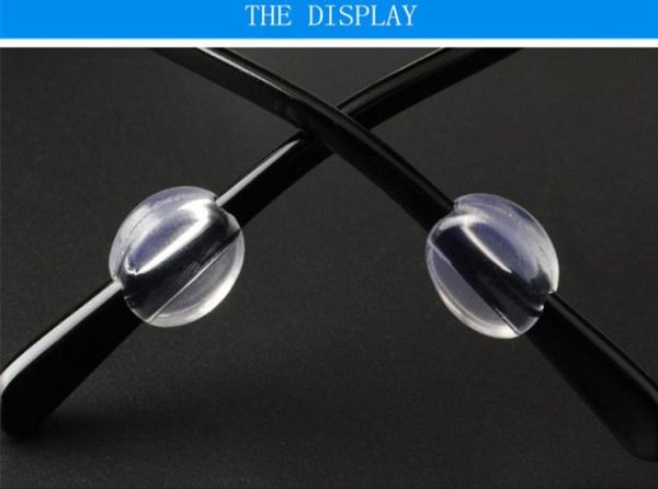 

new 100prslot eyeglasses accessories leg antislip temple tip holder quality clear round eyeglasses supersoft silicagel ear hoo7120651