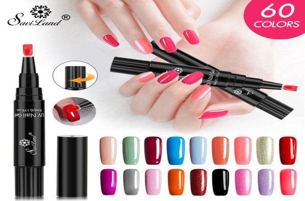 

nail polish pen 3 in 1 gel nail varnish pen glitter one step easy to use uv nail gel pen7346250, Yellow