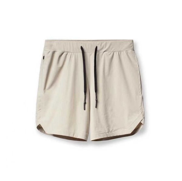 

men yoga sports lulus shorts fifth pants outdoor fitness quick dry back zipper pocket solids color casual running lululemens quality discou, White;black