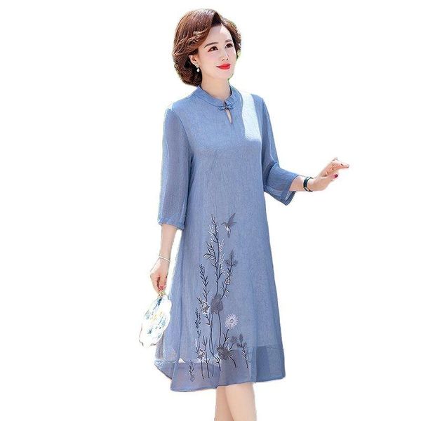 

dresses summer modern cheongsam women half sleeve chiffon qipao chinese dress qi pao party vintage elegant dress, Black;gray