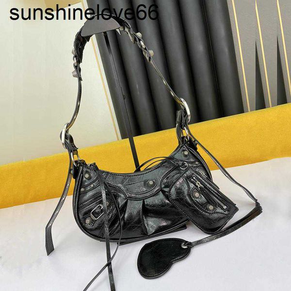 

women bag lady cool girl le cagole motorcycle shoulder bags luxury designers genuine leather crossbody clutch wallet purse pochette vintage