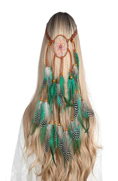 

molans feather hair bands accessories headband hippy girl boho gypsy hairband headpiece feather jewelry native festive headwear8609311, Silver