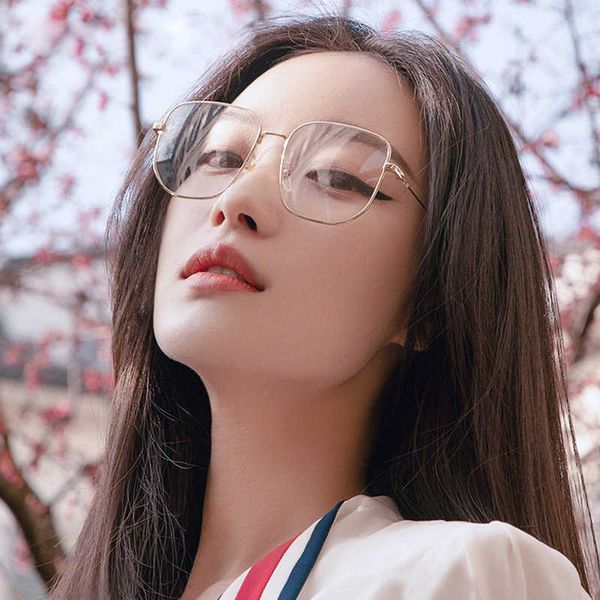 

sunglasses collectable new pure titanium men's ultra light myopia eyeglasses for women ni same model gg0445 square glasses frame, White;black