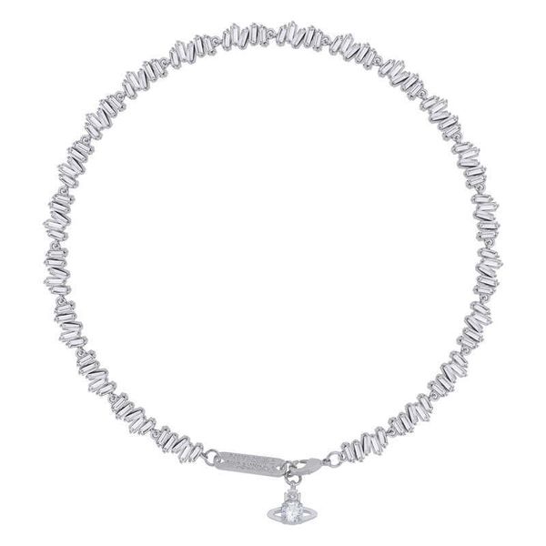 

the western empress dowager's same sparkling ordinary women's glass square necklace bracelet, Silver