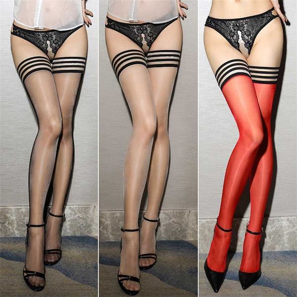 

28% off ribbon factory store silicon stockings contrast sharply with 10d oil gloss, Red;black