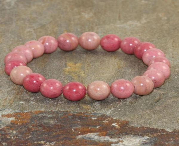 

mg0332 natural rhodonite bracelet for women stress relief yoga bracelet emotional balance self expression jewelry whole1509770, Black