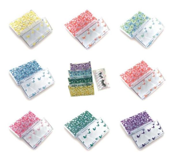 

false eyelashes 102050pcs whole eyelash packaging box lash boxes 3d mink lashes butterfly print acrylic empty case6643979