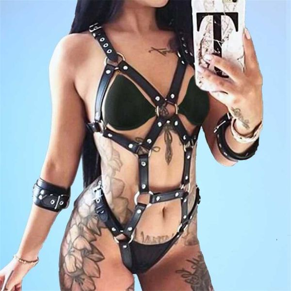 

20% off ribbon factory store exciting women' underwear with straps and gothic style leather jackets, Red;black