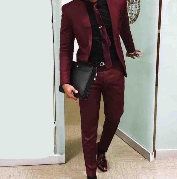 

handsome one button groomsmen peak lapel wedding groom tuxedos men suits weddingpromdinner man blazer jacket tie pants t2085358963, Black;gray