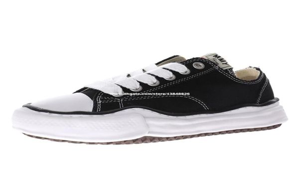 

maison mihara yasuhiro original sole low cut canvas shoes men toe cap mmy sports shoe womens women9369853